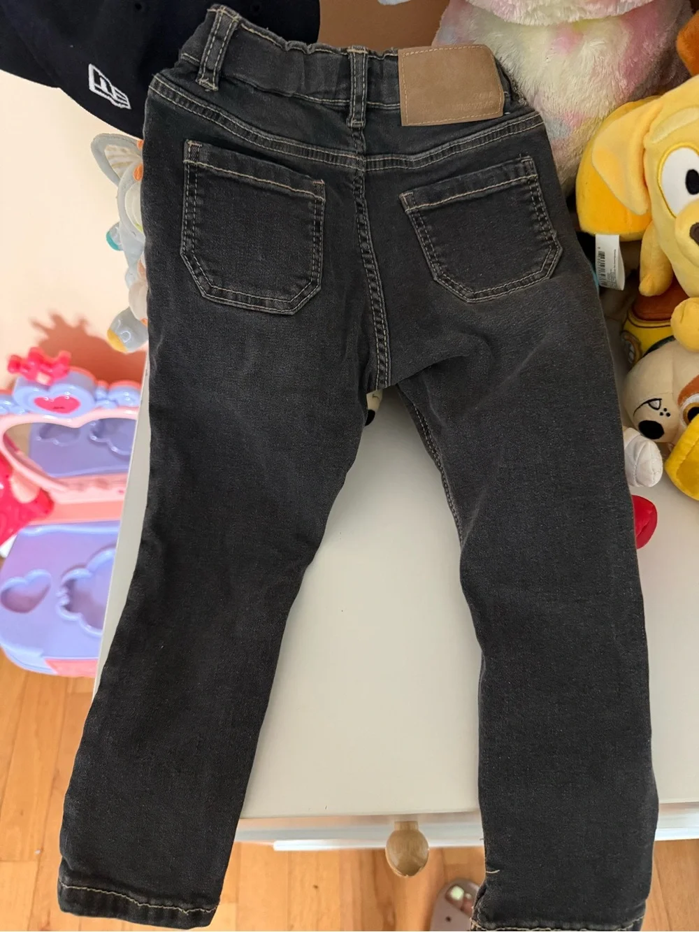 Zara Kids Black Washed Denim Jeans